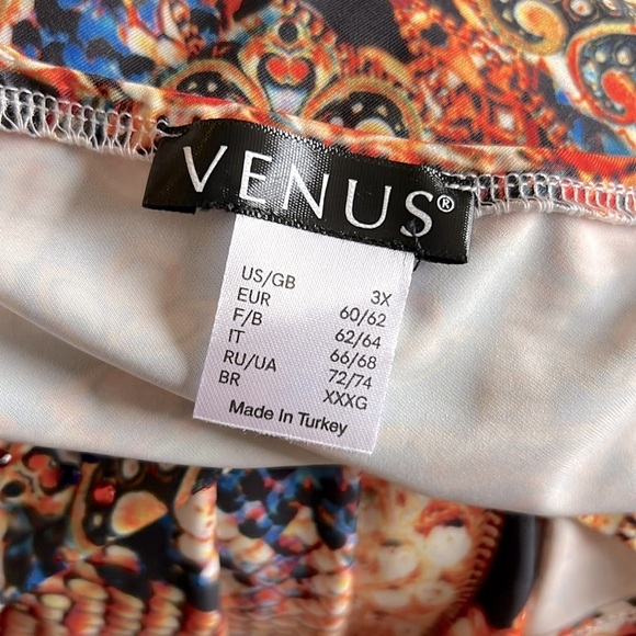 VENUS • Colorful Hi-Low Backless Multicolor Neck Tie V-Neck Dress - Picture 11 of 12